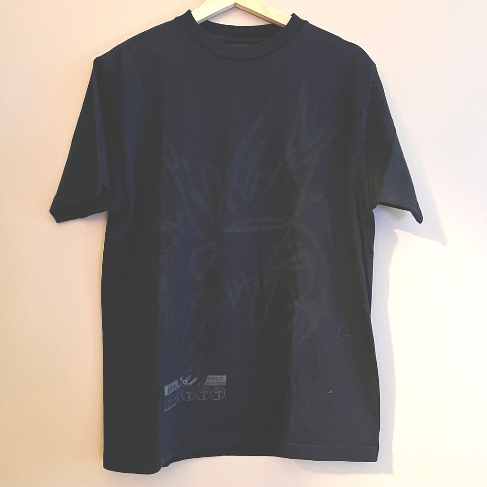 Travis Scott Cactus Jack Black Jack T-Shirt Mens Medium Faded Black Graphic Tee